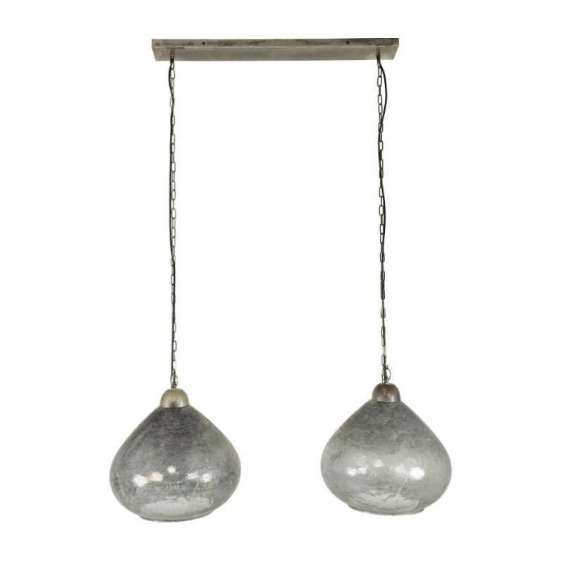 ZI Hanging lamp 2L bell clearstone